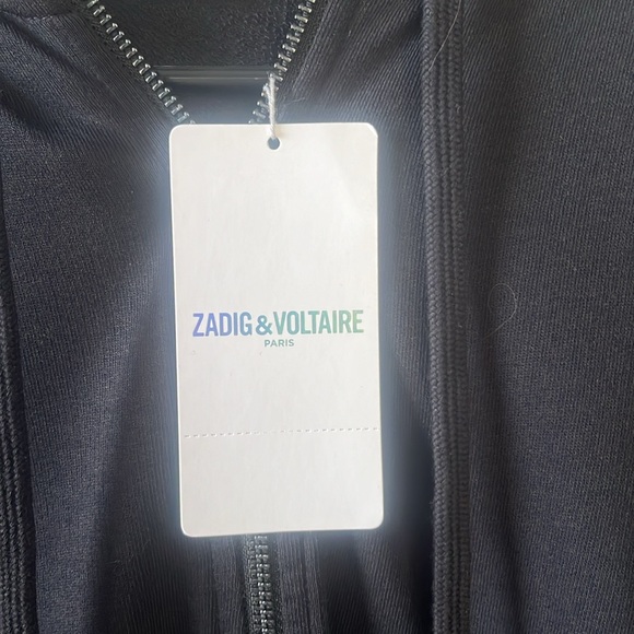Zadig Voltaire Clipper Skull Fool Pullover Hood Sweatshirt Black New With Tags S - Picture 4 of 5